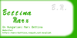 bettina marx business card